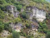 区域自然公园的Grands Causses - Dourbie峡谷的岩石墙壁