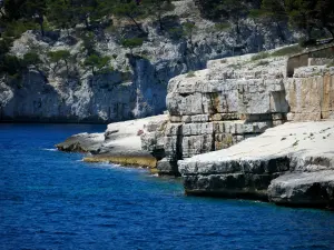 卡兰克斯国家公园 - 石灰石岩石坠入大海