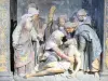 哈顿查特尔 - 利吉尔*里奇尔在圣莫尔大学教堂雕刻的基督受难祭坛的细节