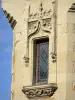 图亚尔斯 - Barré博士豪宅的门面的细节，哥特式复兴样式