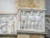圣波莱达 - 圣保罗教堂的罗马式近星点的细节：浅浮雕
