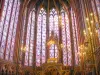圣礼拜堂 - 上部教堂的彩色玻璃窗