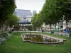 圣艾蒂安 - Jean-Jaurès广场：水草盆，草坪，花草树木，演奏台和地区