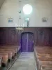 圣蒂博教堂 - 圣蒂博教堂的内部：教堂中殿及其木制品