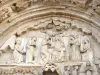 圣蒂博教堂 - 雕刻的鼓室代表圣母加冕