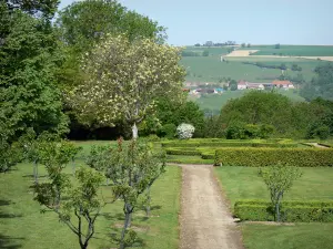 城堡Virieu - 城堡的花园