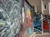 塞纳河畔维特里的街头艺术 - 墙壁壁画