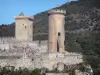 指南奥克西塔尼大区 - 弗瓦 - Foix of Couix城堡的塔（中世纪堡垒，城堡）