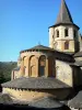 孔克 - 八角钟楼和Sainte-Foy修道院的chevet