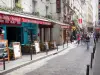 拉丁区 - 走在遍布商店和餐馆的rue de la Huchette