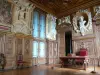 枫丹白露城堡 - 枫丹白露宫的内部：大公寓：弗朗索瓦伊尔画廊和弗朗索瓦一世胸围