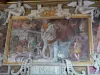 枫丹白露城堡 - 枫丹白露宫的内部：大公寓：弗朗索瓦伊尔画廊：大象的壁画