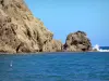 桑特人 - 岩石海岸和大海