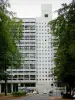 瓦尔*德*布里 - 由建筑师勒*柯布西耶（Le Corbusier）建造的辐射城市布里埃（Briey-en-Forêt-Briey）住房单元的景观
