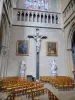 第戎 - 圣贝尼涅大教堂的内部：十字架上的基督