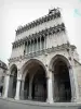 第戎 - 巴黎圣母院教堂的西立面和门廊