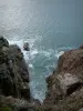 翡翠海岸的风景 - 岩石海岸和大海（海峡）