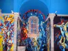苏斯帕萨特教堂 - 教堂内：壁画和现代（现代）彩色玻璃窗