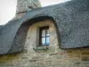 茅草屋 - Kerascoët的窗户和茅草屋顶