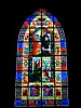 蕨类植物 - Saint-Léonard教堂的内部：彩色玻璃窗