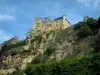 贝纳克和卡泽纳克 - 城堡及其悬崖，在多尔多涅河谷，在佩里戈尔