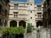 阿尔勒 - Museon Arlaten（Laval-Castellane酒店）的中央庭院，拥有罗马论坛的遗迹