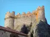 阿尔朗普代 - 俯瞰村庄的中世纪城堡的遗迹