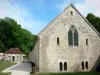 Abadia de Fontenay - Capela dos estrangeiros que abriga a livraria da abadia e o museu lapidário
