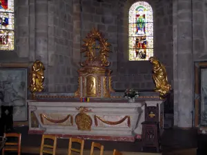 Abbatiale de Solignac - Intérieur de l'église abbatiale