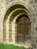 Abbaye de Clairmont - Abbaye cistercienne Notre-Dame de Clairmont (ou Clermont) : portail de l'église abbatiale