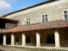 Abbaye de Flaran - Ancienne abbaye cistercienne Notre-Dame de Flaran (centre patrimonial départemental, centre culturel départemental), sur la commune de Valence-sur-Baïse : cloître