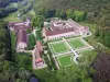 Abbaye de Fontenay - Vue aérienne du domaine de l'abbaye