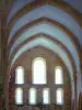 Abbaye de Fontenay - Intérieur de l'église abbatiale : baies