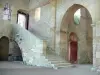 Abbaye de Fontenay - Escalier menant de l'église au dortoir des moines