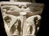 Abbaye de Moissac - Abbaye Saint-Pierre de Moissac : chapiteau sculpté du cloître roman