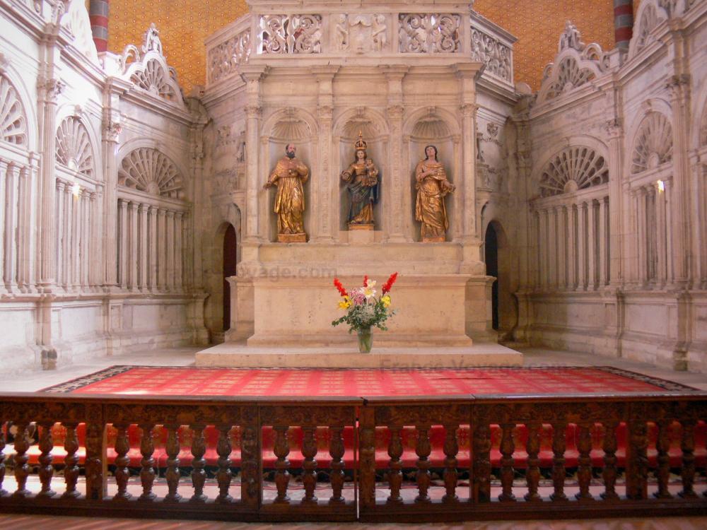 De abdij van Moissac - Abdij van Moissac: Abdij van Saint-Pierre de Moissac: Binnen in de kerk Saint-Pierre: koor