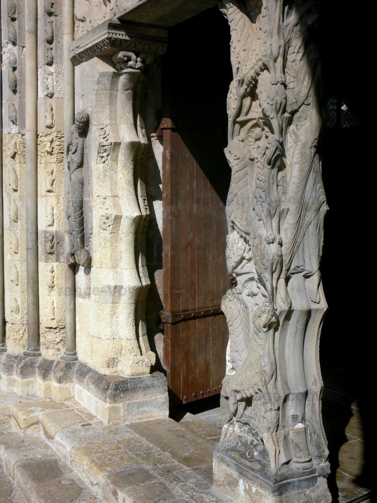 De abdij van Moissac - Abdij van Moissac: Abdij van Saint-Pierre de Moissac gesneden portaal van Saint-Pierre