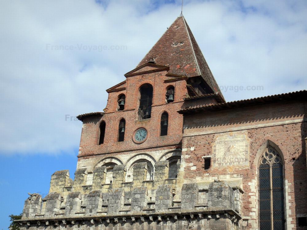 De abdij van Moissac - Abdij van Moissac: Abdij van Saint-Pierre de Moissac: klokkentoren van de St. Peter