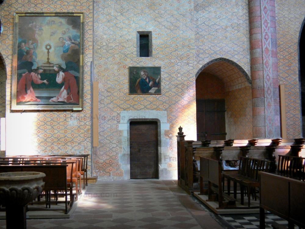 De abdij van Moissac - Abdij van Moissac: Abdij van Saint-Pierre de Moissac: Binnen in de kerk van St. Peter