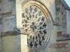 Abteikirche van Lachalade - Rosettenfenster der extravaganten Kirche