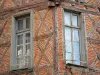 Agen - Windows van een oud vakwerkhuis