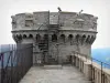 Aigoual mountains - Tower of the meteorological observatory (weather station) of the mount Aigoual; in the Aigoual massif, in the Cévennes National Park (Cévennes massif)