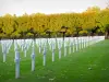 Amerikanischer Friedhof von Romagne-sous-Montfaucon - Weiße Kreuze aus den Gräbern des amerikanischen Friedhofs