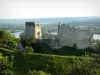 Les Andelys - Remains of Château-Gaillard (perched medieval fortress) overlooking the Seine valley (River Seine)