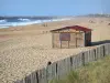 Anglet - Pays basque : plage de sable de la station balnéaire