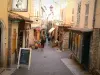 Antibes - Winkelstraat van de oude stad