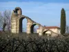 Aqueduto Romano de Gier - Arcos (vestígios) do aqueduto, em Chaponost