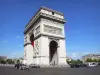 Arco de Triunfo - Arco del Triunfo en el medio de la Plaza Charles de Gaulle