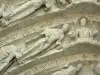 Argenton-les-Vallées - Sculptures du portail roman de l'église Saint-Gilles