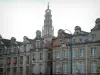 Arras - Houses with cogs of Flemish style and belfry